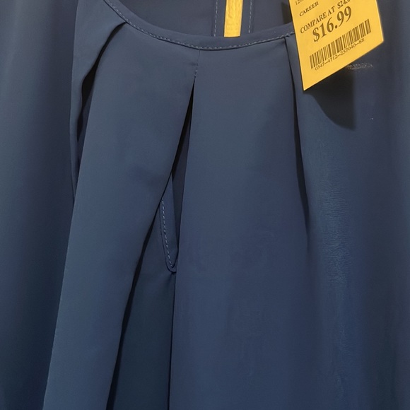 NWT  Pleione blue blouse large - Picture 3 of 5